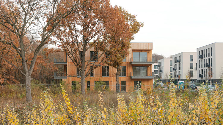 © Jan Bitter Holzhaus mit umliegender Begrünung