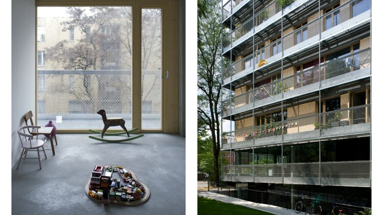 © Andrew Alberts Innen- und Außenansicht eines Wohngebäudes