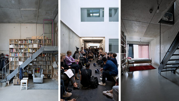 © Andrew Alberts Möblierte Innenräume sowie Menschen in einem Flur