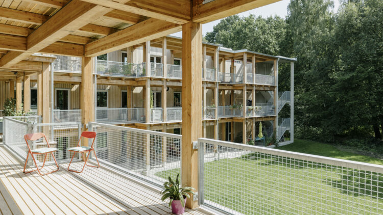 © Jakob Börner Neubau von zwei Mehrfamilienhäusern in Holzbauweise