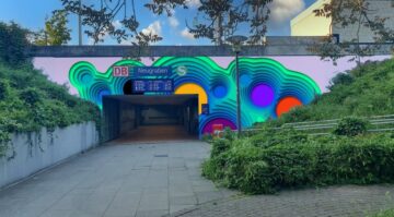 ©1010 Visualisierung von Urban Art am Eingang der Personenunterführung der S-Bahnstation Neugraben
