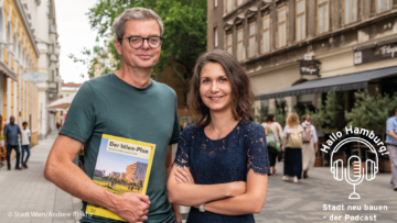 Portrait von den Podcast-Gästen Michael Rosenberger und Maria Samek