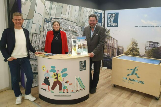 © IBA Hamburg / Arne von Maydell Grppenbild Kay Gätgens, Cornelia Schmidt-Hoffmann, Lutz Müller