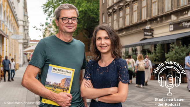 Portrait von den Podcast-Gästen Michael Rosenberger und Maria Samek