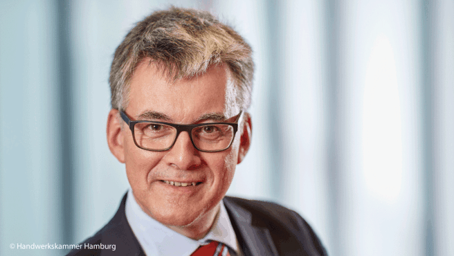 © Handwerkskammer Hamburg Podcastgast Hjalmar Stemman der Handwerkskammer Hamburg