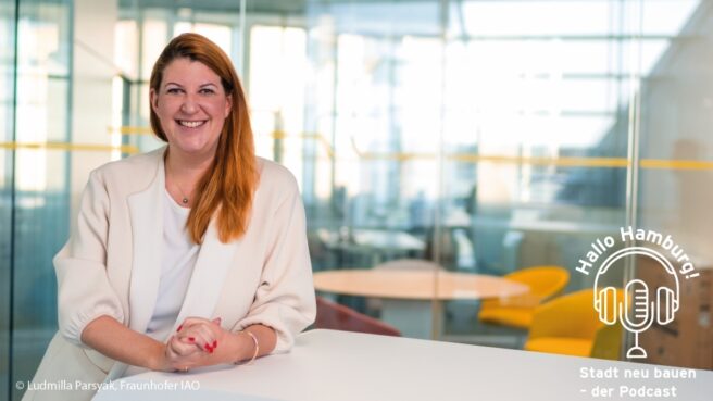 Portrait von Podcast-Gästin Prof. Dr. Vanessa Borkmann, Fraunhofer-Institut