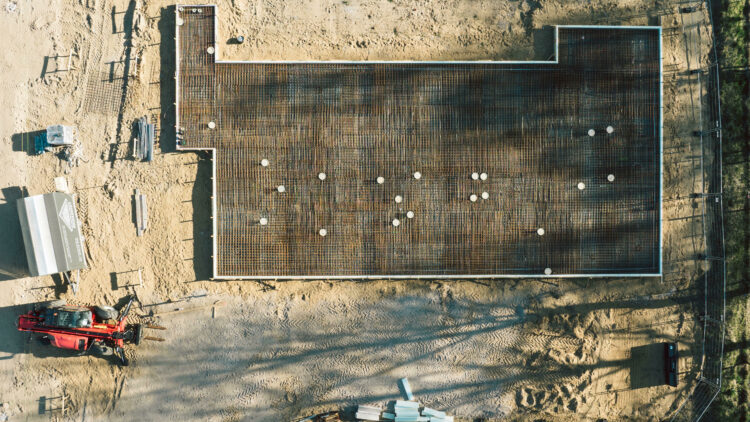 © Christoph Niemann Luftaufnahme einer Baustelle