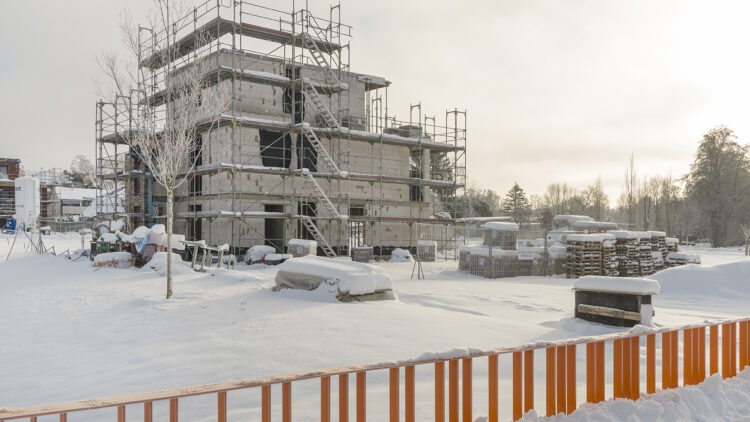 © IBA Hamburg / Martin Kunze Baustelle im Schnee