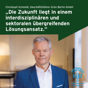 Portrait von Christoph Schmidt mit Zitat