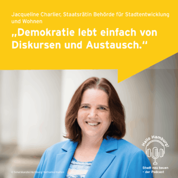 Portrait von Jacqueline Charlier mit Zitat