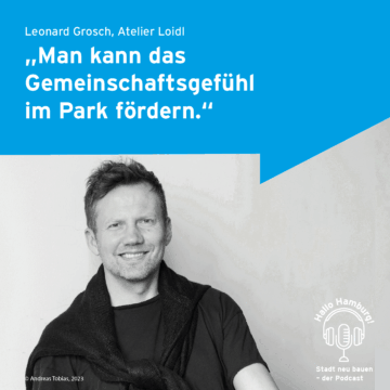 Portrait von Leonard Grosch mit Zitat