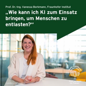 Portrait von Prof. Dr. Vanessa Borkmann mit Zitat