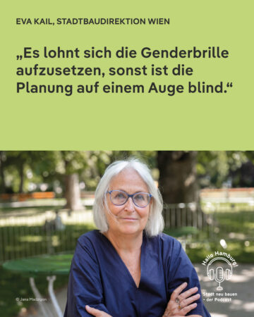 Portrait von Eva Kail mit Zitat