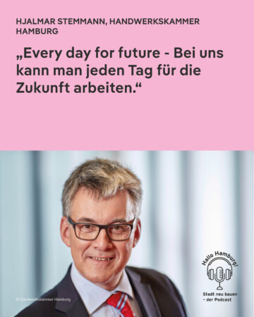 © Handwerkskammer Hamburg Podcastgast Hjalmar Stemmann von der Handwerkskammer Hamburg