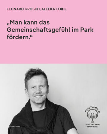 Portrait von Leonard Grosch mit Zitat