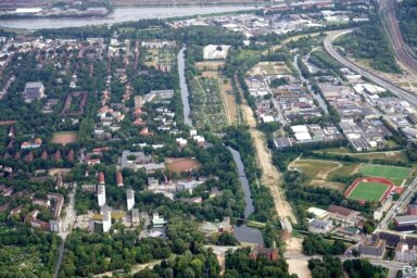 Luftbild Wilhelmsburg 2023