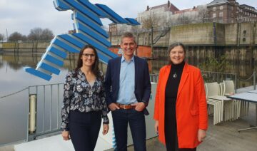 © IBA Hamburg / Arne von Maydell v.l.n.r.: Karen Pein, Kay Gätgens, Cornelia Schmidt-Hoffmann