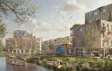 © Behnisch Architekten Partnerschaft mbB, Stuttgart Visualisierung zirkuläres Bauen im Wilhelmsburger Rathausviertel