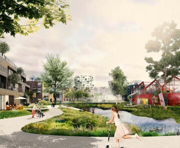 © IBA Hamburg / ADEPT mit Karres + Brands Visualisierung des Grünen Loops in Oberbillwerder