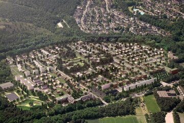 © IBA Hamburg / bloomimages Visualisierung des Fischbeker Heidbrooks aus der Vogelperspektive