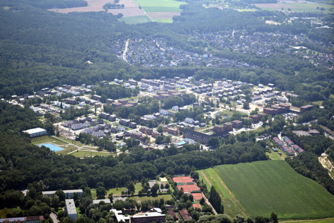 © IBA Hamburg / Falcon Crest Luftbild vom Fischbeker Heidbrook