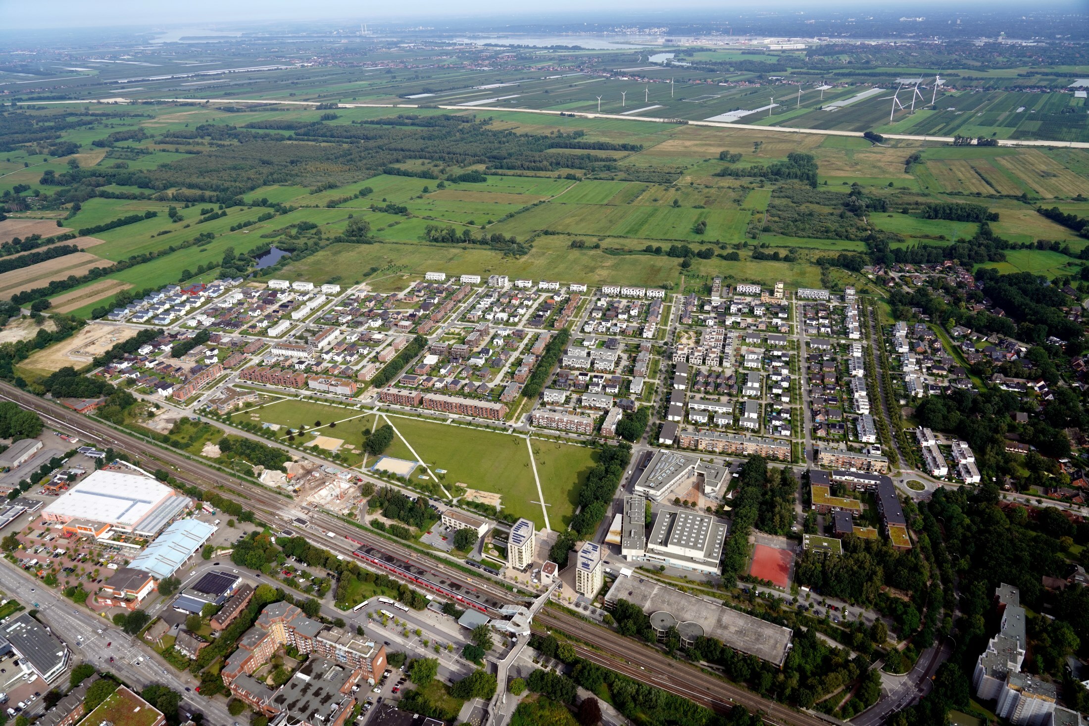 Hero Luftbild Vogelkamp Neugraben Juni 2019