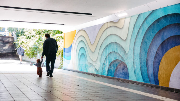 © IBA Hamburg / Martin Kunze Kunstvoll gestalteter Tunnel