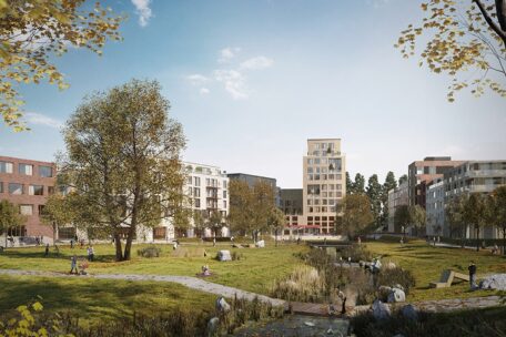 Elbinselquartier Impression Freiraeume Credits: IBA Hamburg/ Frem3