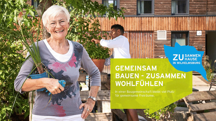 © IBA Hamburg / Johannes Arlt Kampagnenmotiv Gemeinsam bauen - zusammen wohlfühlen