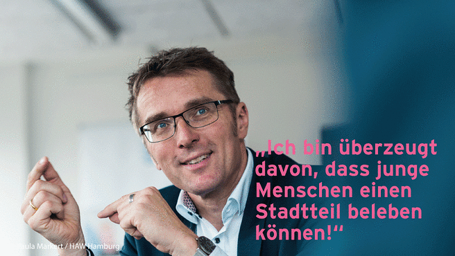 © Paula Markert / HAW Hamburg Podcastgast Prof. Dr. Teuscher Präsident der HAW